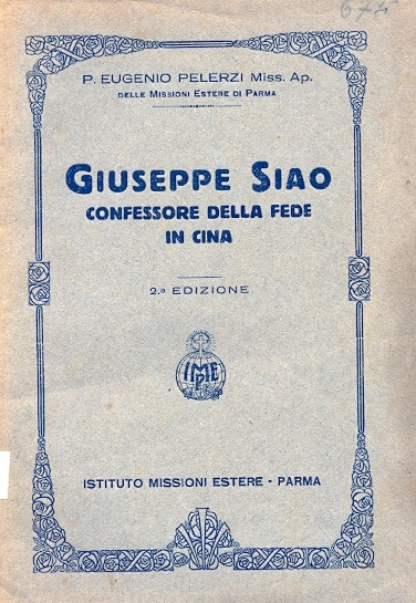 Copertina di Giuseppe Siao (01)