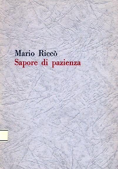 Copertina di Sapore di pazienza
