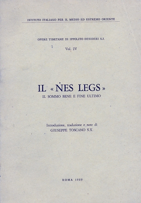 Copertina di IL ṄES LEGS (Il Sommo Bene e Fine Ultimo)