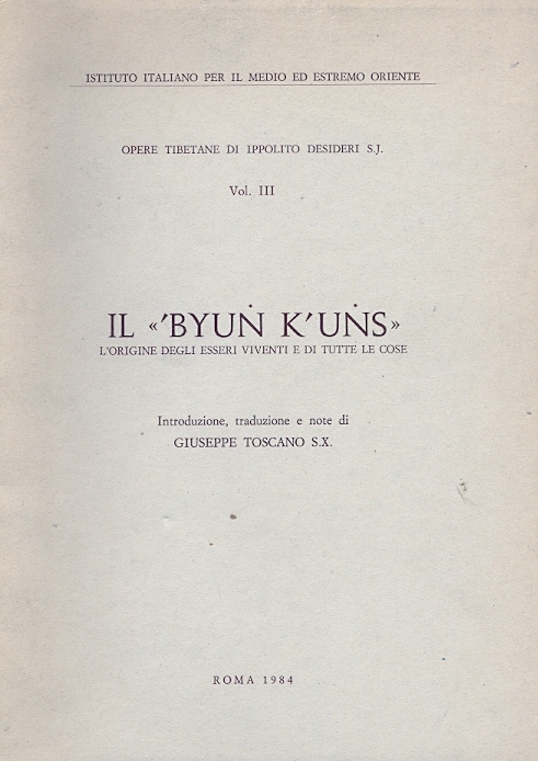 Copertina di Il 'BYUṄ K'UṄS (L'Origine degli Esseri Viventi e di Tutte le Cose)