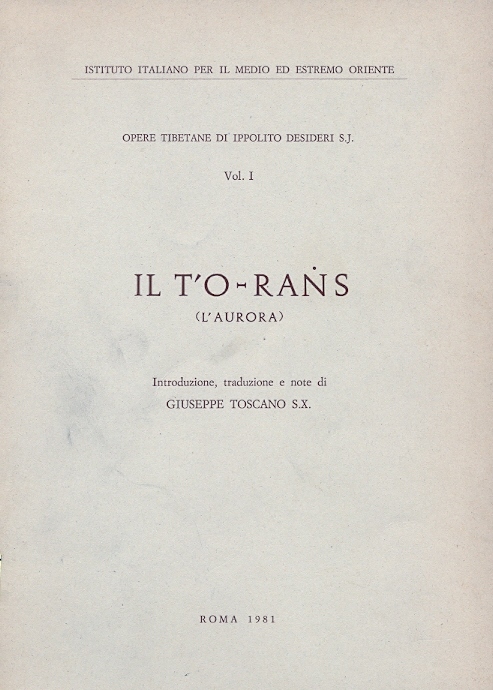 Copertina di IL T'O - RAṄS (L'Aurora)