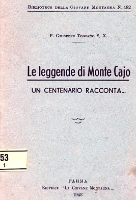 Copertina di Le leggende di Monte Cajo