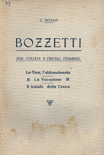 Copertina di Bozzetti