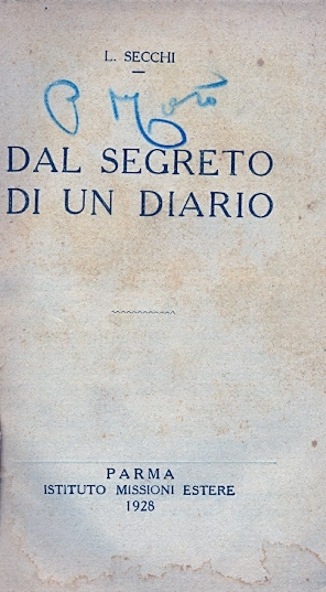 Copertina di Dal segreto di un diario