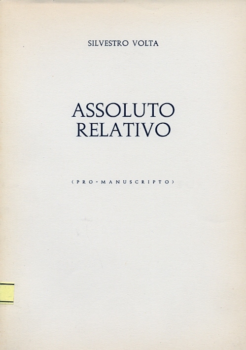 Copertina di Assoluto Relativo