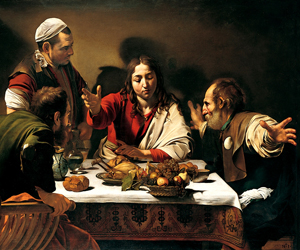 caravaggio cena in emmaus